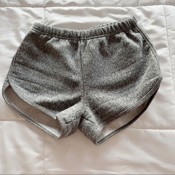 American Apparel Pants - American Apparel Running Short - Gray Heather